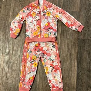 Adidas floral tracksuit